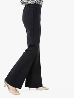 Fast Fashion Completo elegante da donna con blazer e pantaloni con finale a zampa - nero