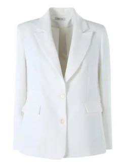 Fast Fashion Completo elegante da donna con blazer e pantaloni a gamba larga - panna