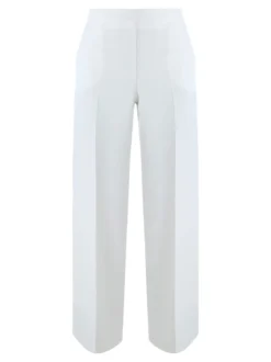 Fast Fashion Completo elegante da donna con blazer e pantaloni a gamba larga - panna