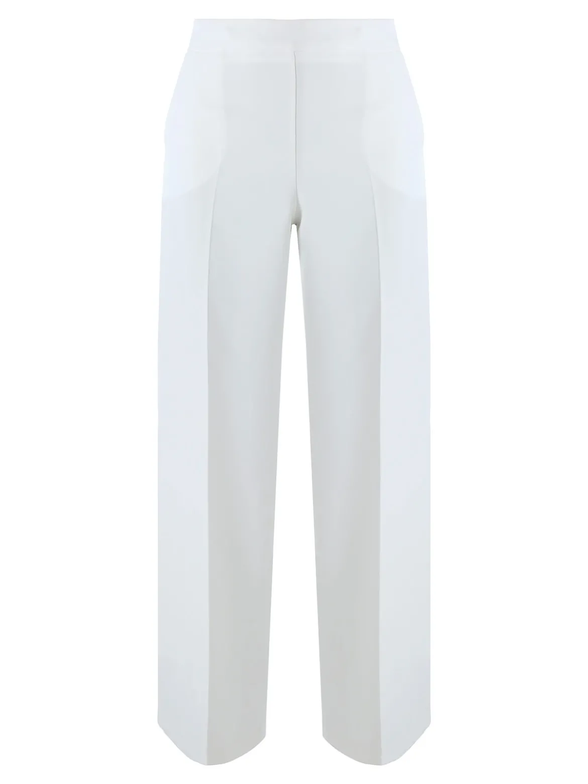 Fast Fashion Completo elegante da donna con blazer e pantaloni a gamba larga - panna