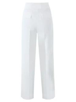 Fast Fashion Completo elegante da donna con blazer e pantaloni a gamba larga - panna
