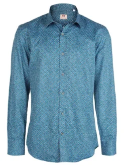 Fb Camicia da uomo con fiorellini