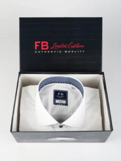 Fb Camicia uomo slim fit a maniche lunghe