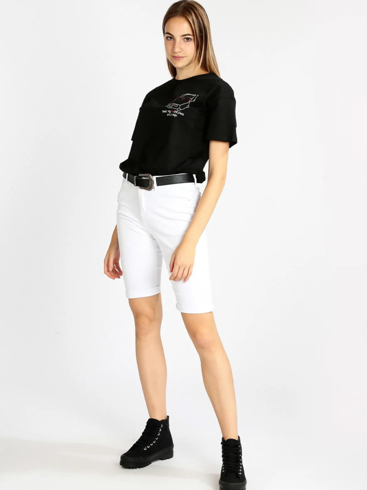 Fionina Jeans Bermuda donna in jeans