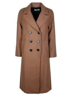 Flight Finery Cappotto donna misto lana con chiusura bottoni a doppiopetto