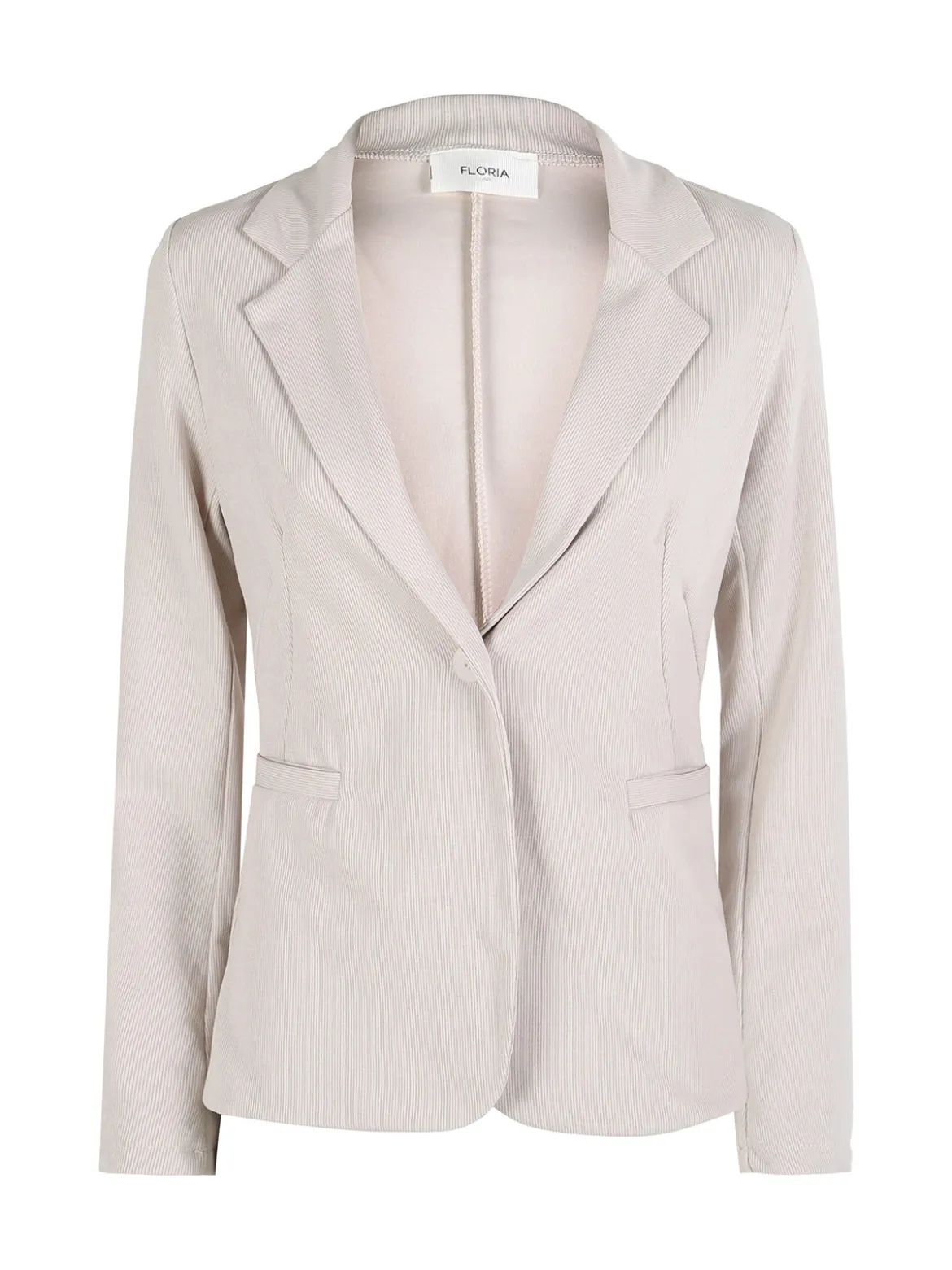 Floria Blazer donna a costine monobottone - beige