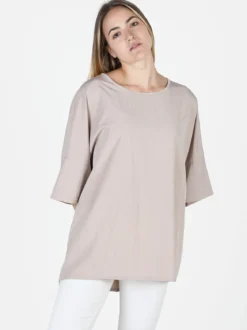 Floria Blusa donna oversize con maniche corte a pipistrello