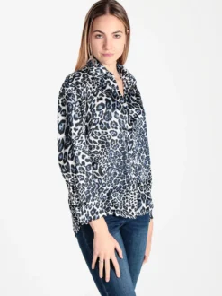 Forget Me Not Camicia donna animalier a maniche lunghe