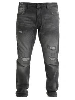 Frankie Malone Jeans grigio da uomo con strappi