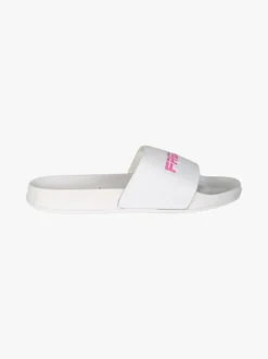 Freddy Ciabatte donna in gomma con fascia larga - bianco