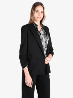 Frenetika Blazer donna aperto con maniche arricciate
