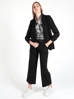 Frenetika Blazer donna aperto con maniche arricciate