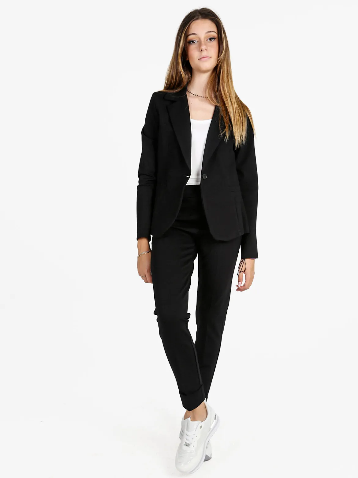 Frenetika Blazer donna monobottone - nero