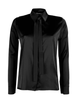 Frenetika Camicia donna effetto raso con cravattino