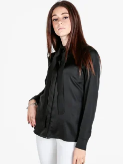 Frenetika Camicia donna effetto raso con cravattino
