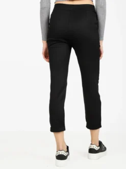 Frenetika Pantaloni classici da donna a gamba dritta con risvolto finale