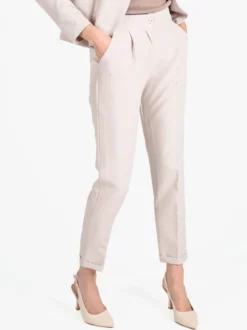 Frenetika Pantaloni classici da donna con risvolto