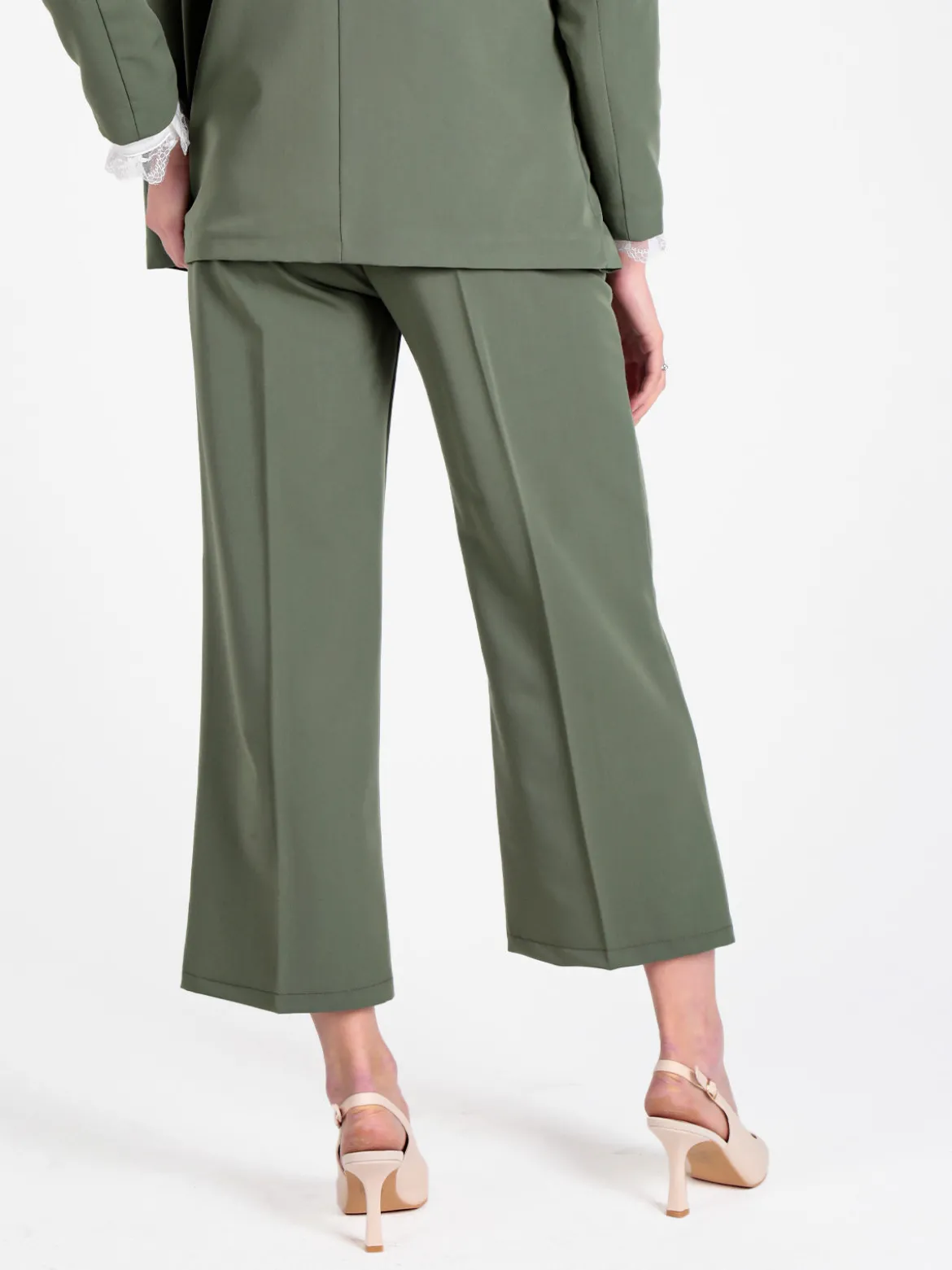 Frenetika Pantaloni da donna crop a palazzo