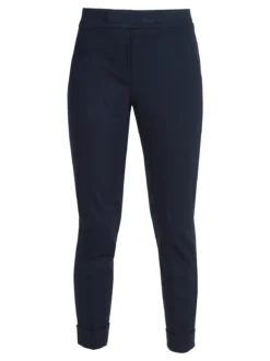Frenetika Pantaloni donna a sigaretta con risvolto - blu