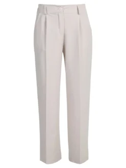 Frenetika Pantaloni donna classici a gamba larga - beige