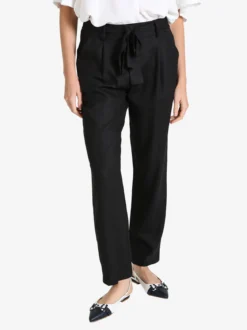 Frenetika Pantaloni donna in misto lino con cintura