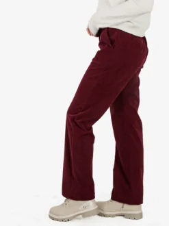 Frenetika Pantaloni donna in velluto a coste - bordeaux