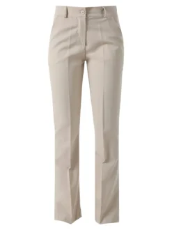 Frenetika Pantaloni eleganti da donna a zampa - beige
