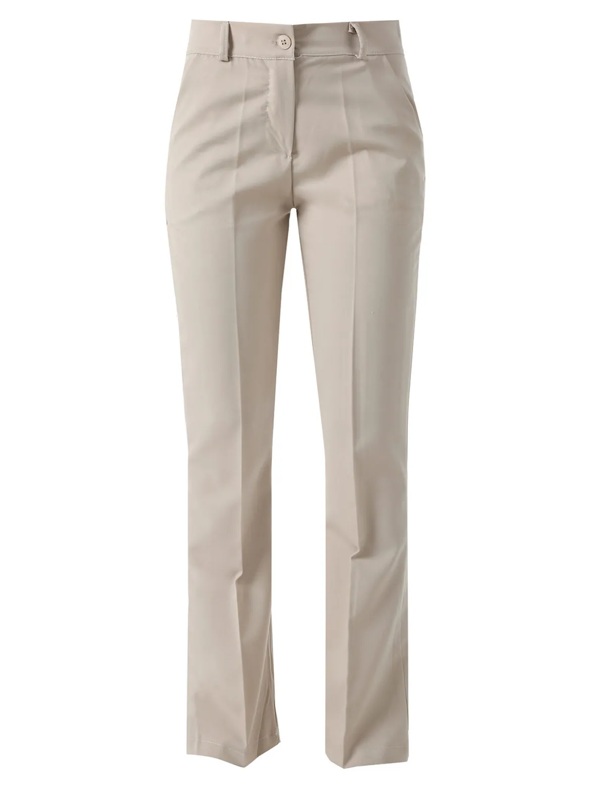 Frenetika Pantaloni eleganti da donna a zampa - beige