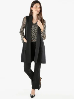 Frenetika Pantaloni eleganti da donna a zampa - nero