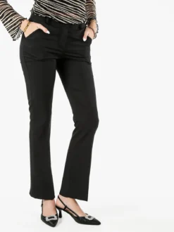 Frenetika Pantaloni eleganti da donna a zampa - nero