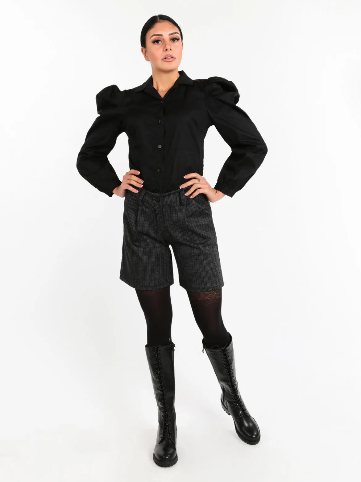 Frenetika Shorts donna a quadretti
