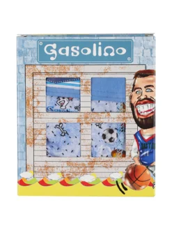 Gasolino Boxer bambino in cotone - azzurro
