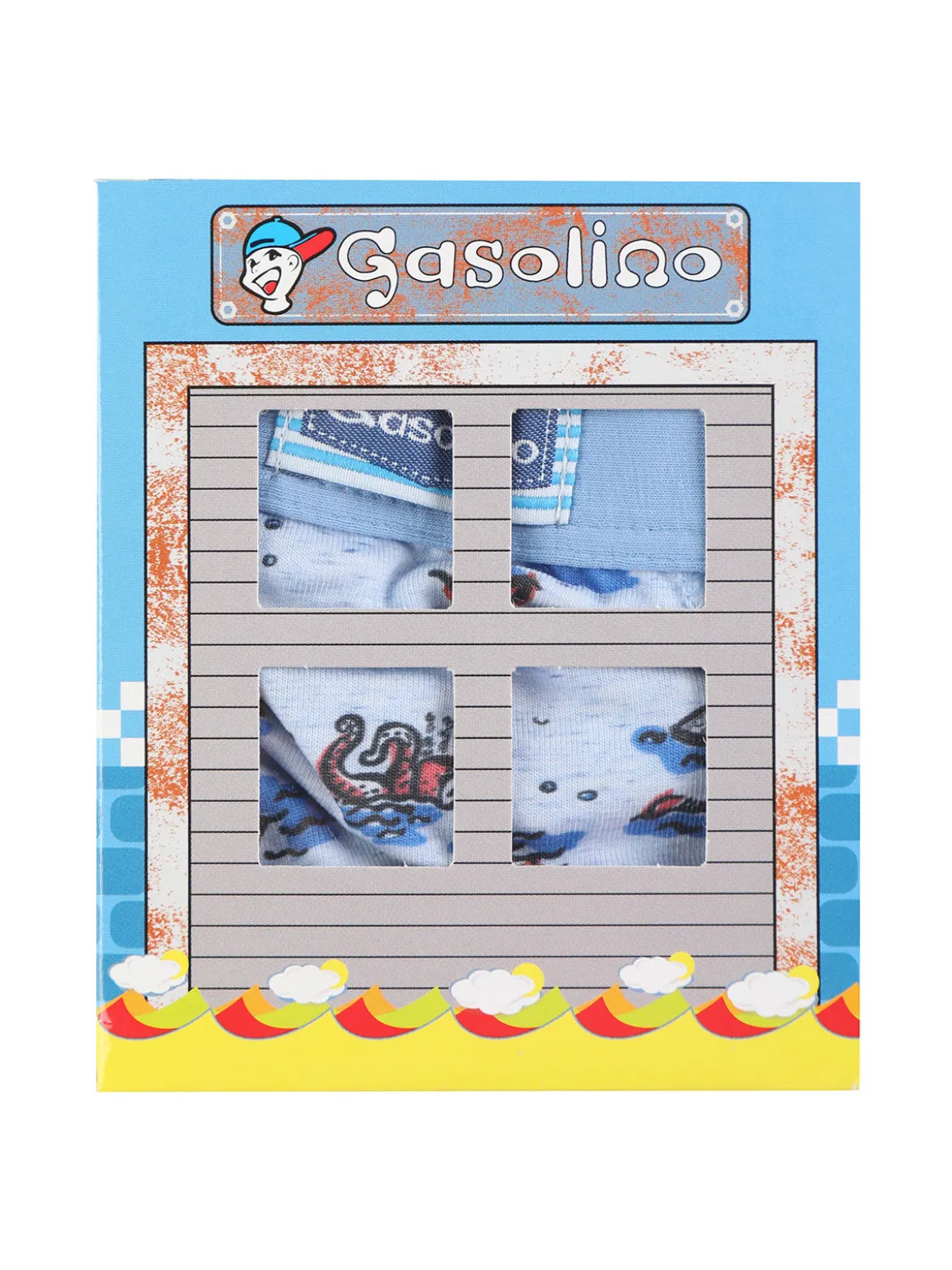 Gasolino Boxer da bambino con stampa