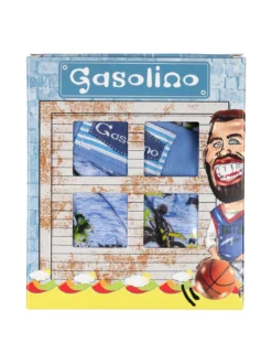 Gasolino Boxer da bambino in cotone con stampe - azzurro
