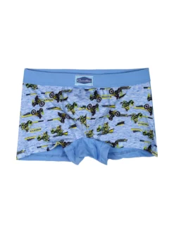 Gasolino Boxer da bambino in cotone con stampe - azzurro