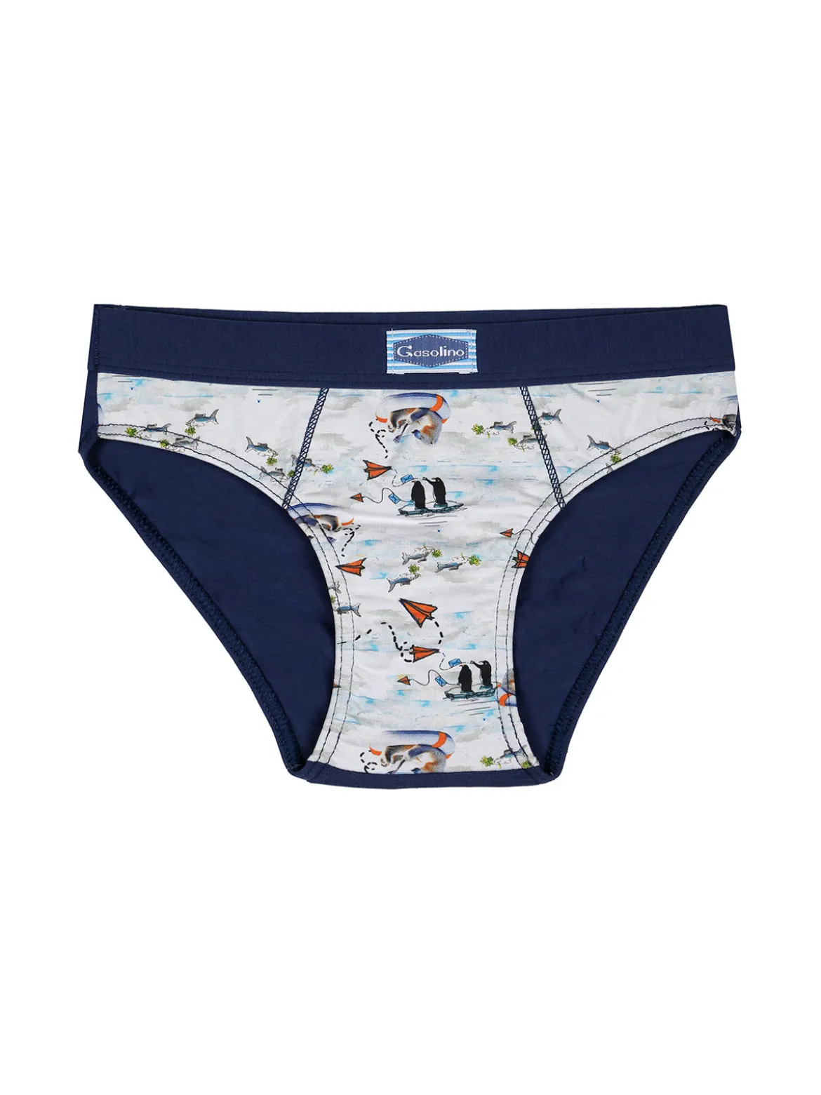 Gasolino Slip da bambino in cotone - jeans