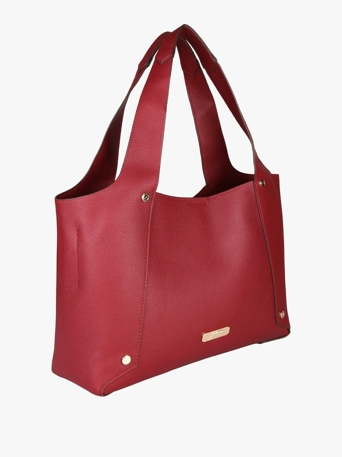 Gattinoni Borsa donna in ecopelle con doppi manici - rosso
