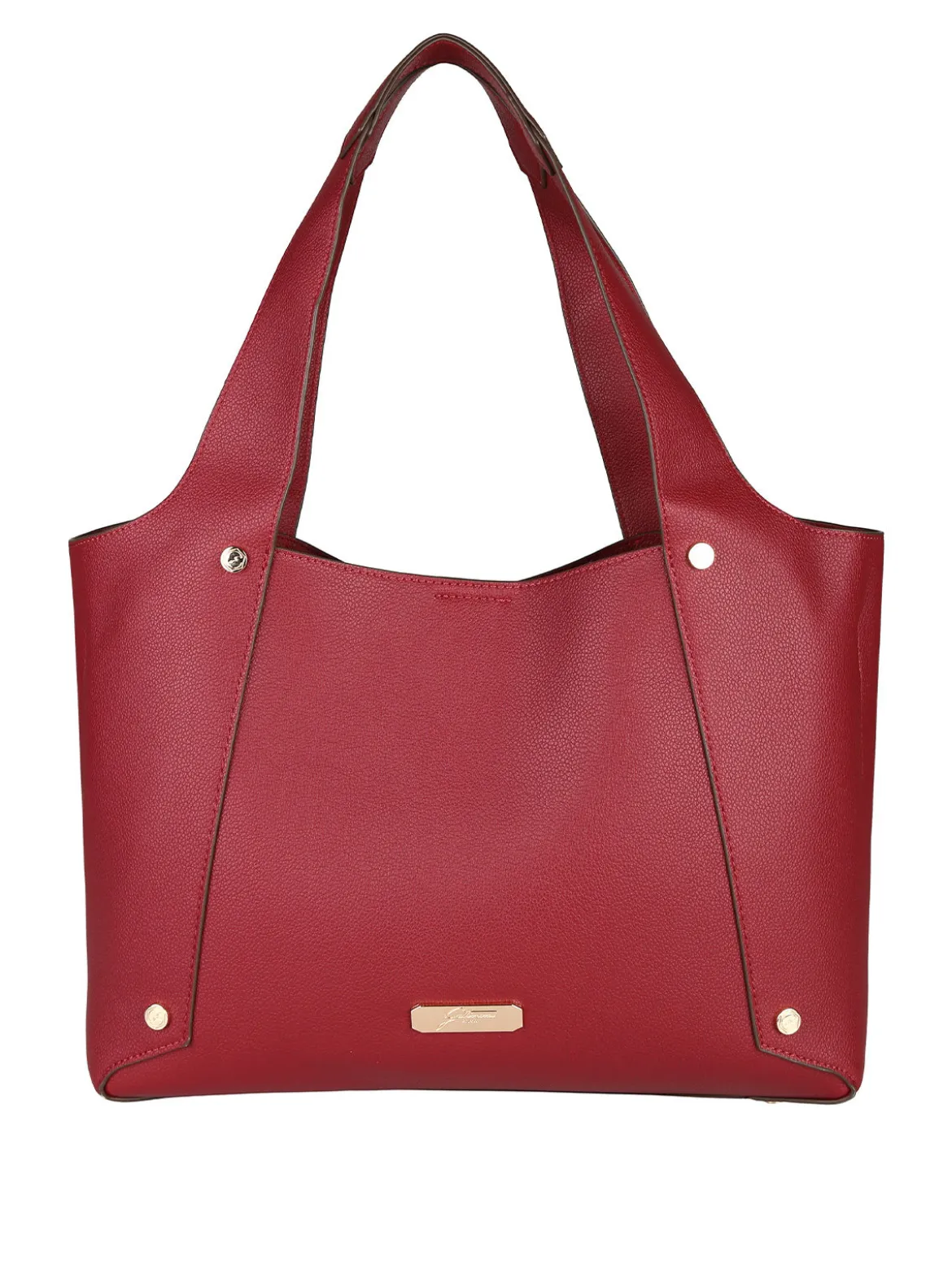 Gattinoni Borsa donna in ecopelle con doppi manici - rosso