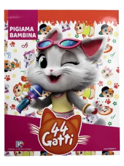 44 Gatti Pigiama da bambina in cotone felpato