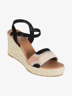 Gavi Sandali donna con zeppa in corda e plateau