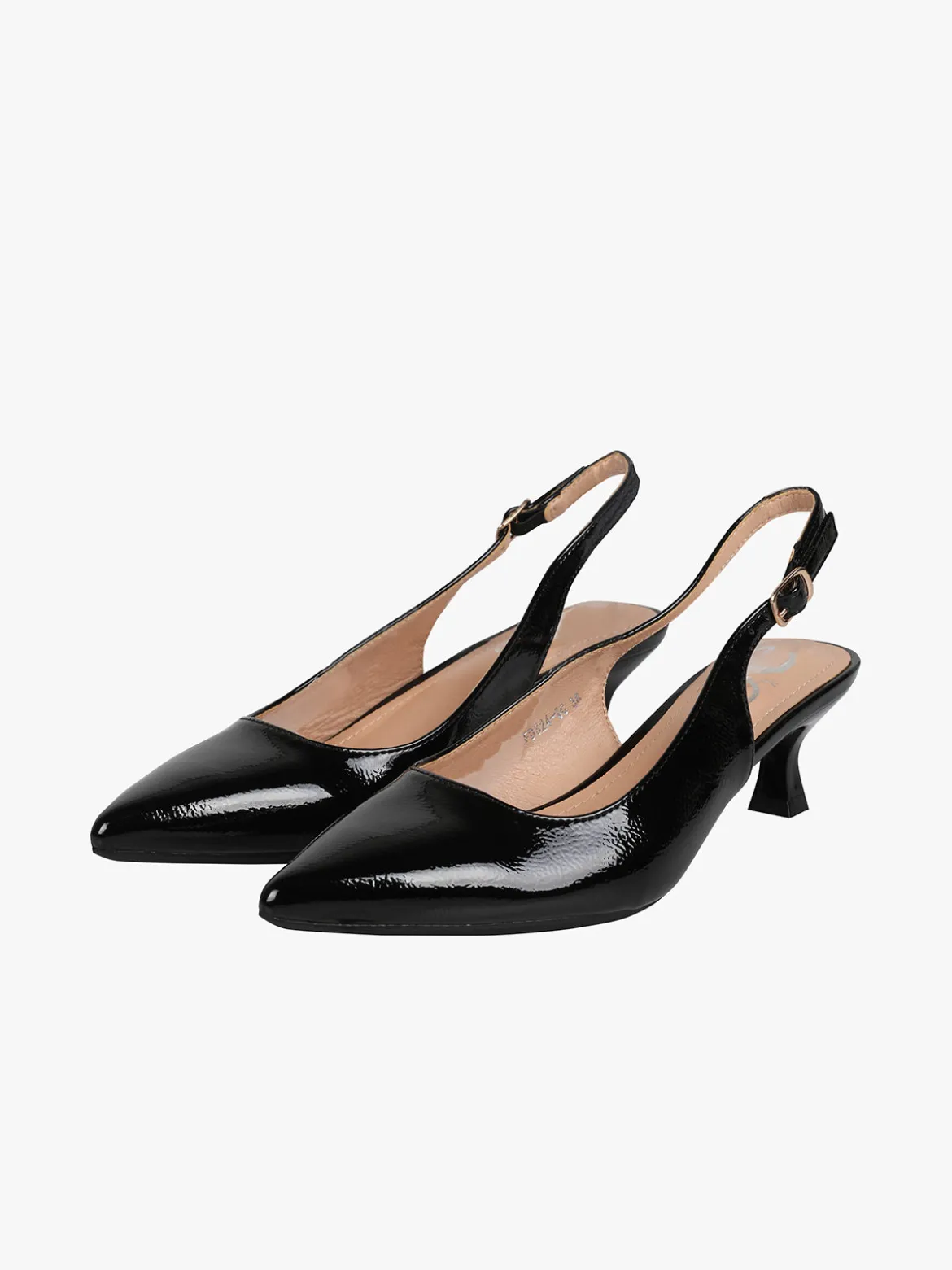Gavi Slingback donna in vernice con tacco a rocchetto