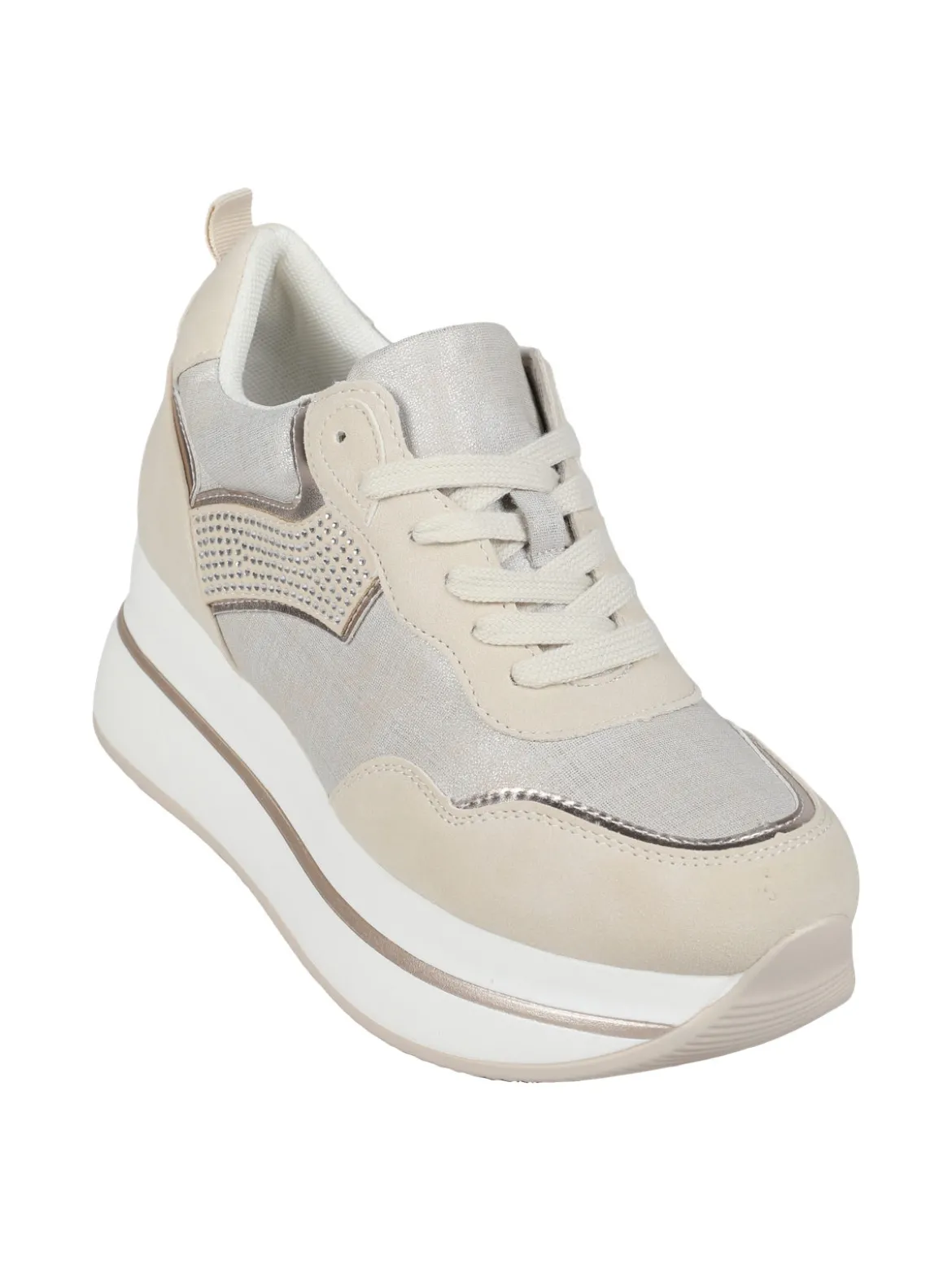 Gavi Sneakers donna stringate con platform