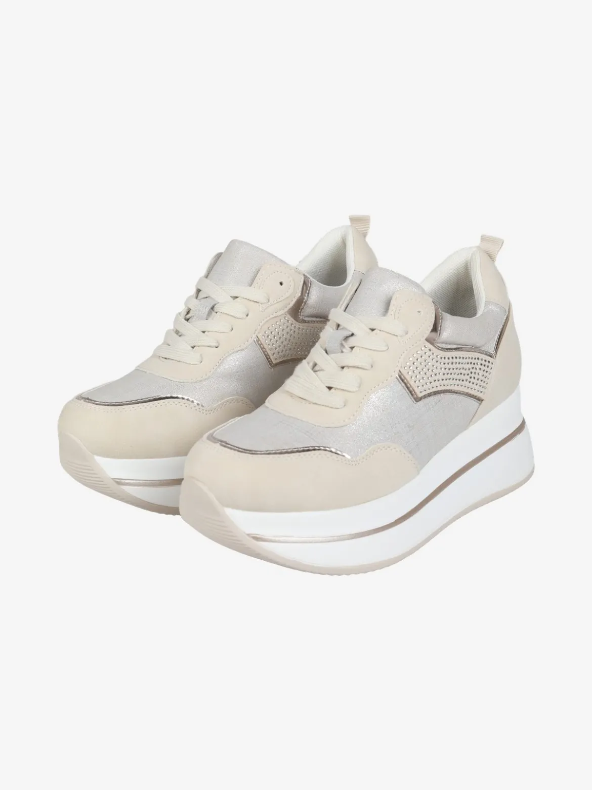 Gavi Sneakers donna stringate con platform