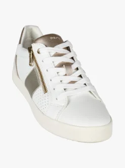Geox D BLOMIEE Sneakers donna in pelle con lacci e zip