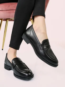 Geox D JAYLON 2B Mocassini donna in pelle - nero