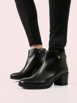 Geox D NEW ASHEEL A Stivaletti donna con tacco largo - nero