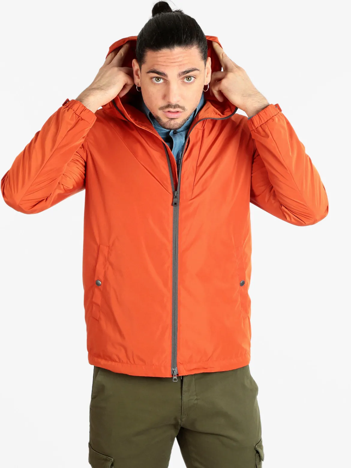 Geox F5241 Giacca leggera da uomo con cappuccio