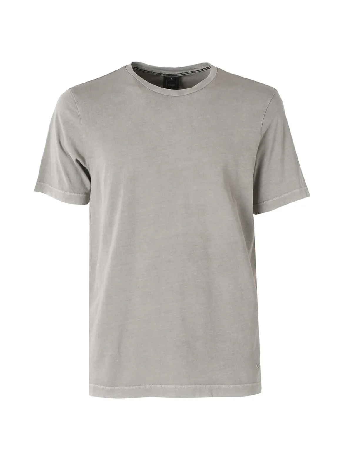 Geox T-shirt girocollo da uomo in cotone - fango