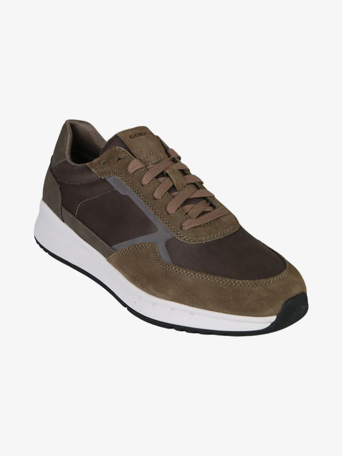 Geox U BRANTHON A Sneakers in pelle scamosciata da uomo - multicolore