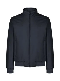 Geox VINCIT Giacca imperbeabile da uomo con zip - blu scuro